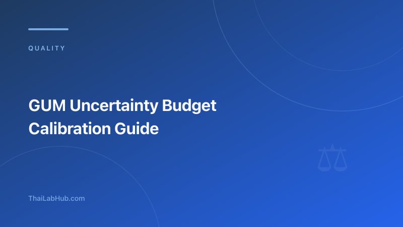 GUM Uncertainty Budget Guide for Calibration Labs